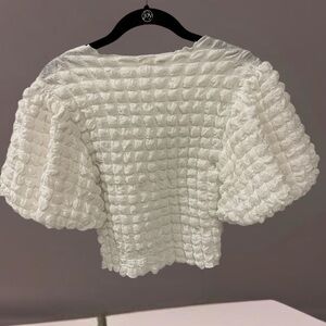Eri & Ali Textured Puff Sleeve Top
